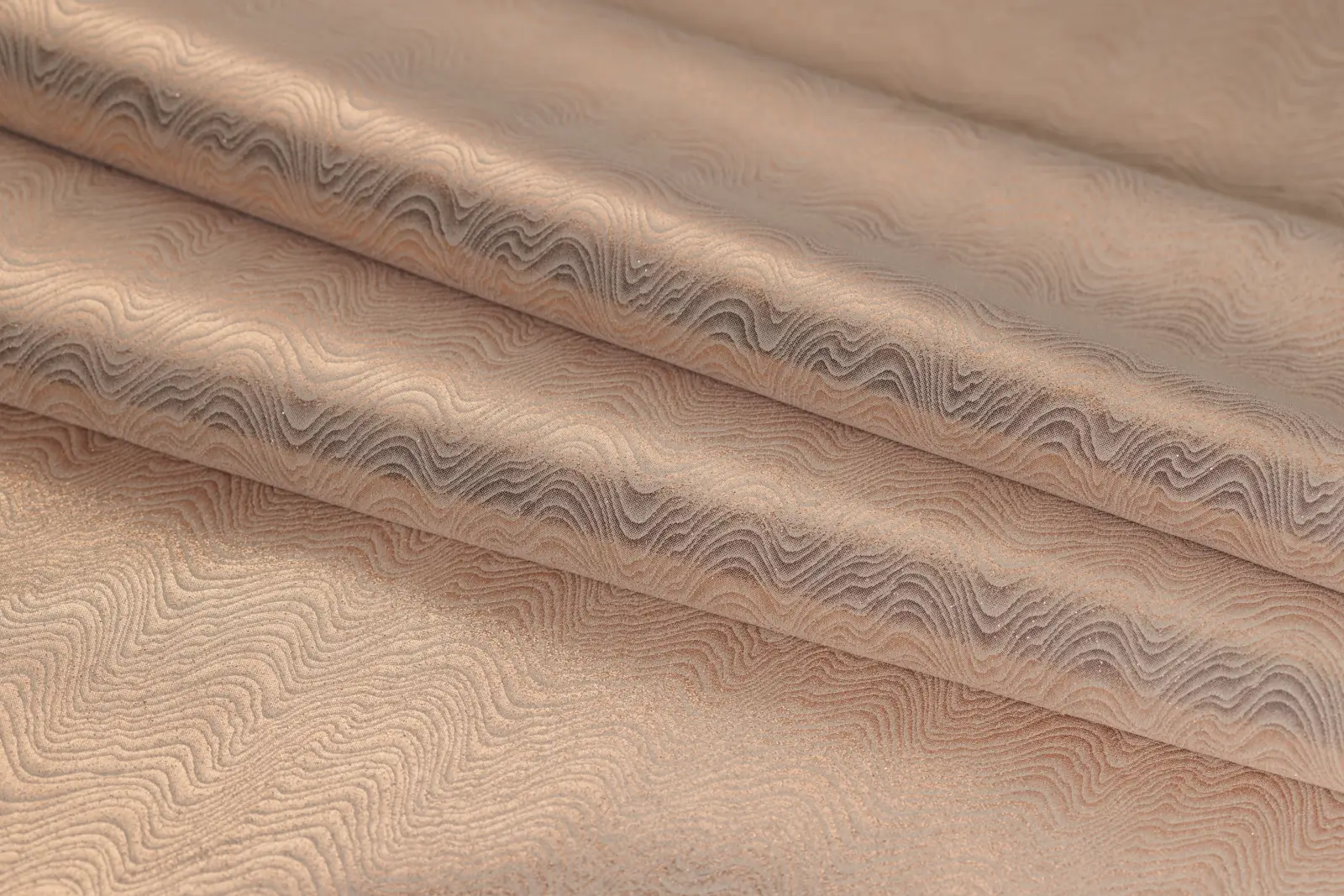 Shimmer Waves Rose Gold Beige